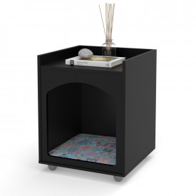 Mesa de Cabeceira Casinha de Cachorro/Gato PET Preto