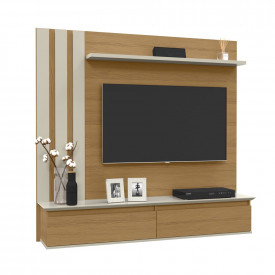 Painel Trend Novare Off White TV 46" com Portas Patrimar 