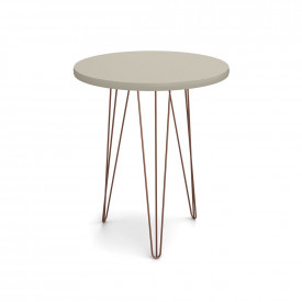 Mesa de Apoio Evolution Off White 53 Pés de Ferro Patrimar