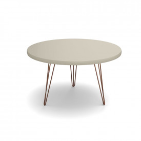 Mesa de Centro Evolution Off White 67 Pés de Ferro Patrimar