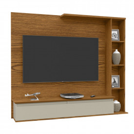 Painel Sublime Cumaru Off White para TV 52" Patrimar 