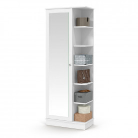 Sapateira Lisboa Branco com Espelho 10 Prateleiras Patrimar