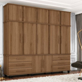 Guarda Roupa Triplex Prisma 5Ptas Freijó 06000FJ Fabrimóveis