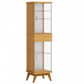 Cristaleira Nuance Com Adega Imcal 23181 Nature Sala FORA DE LINHA