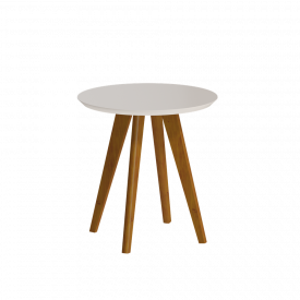 Mesa Lateral Classic Redonda - 61611 - Off White