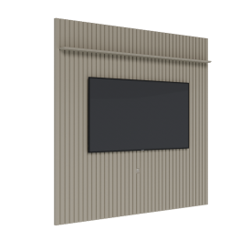 Painel Ripado Flow Com Suporte Invisível 2.2 Gianduia 66385 Ofertamo