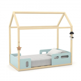 Mini Cama Liv Montessoriana Matic Menta/Natural 51359 Quarto Bebe