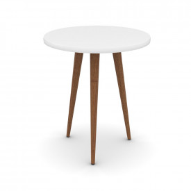 Mesa de Apoio Legs Branco Pés Palito 53 Patrimar