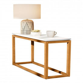 Mesa de Apoio Supreme Tebarrot Branco Nature Sala Estar