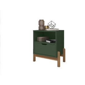 Mesa de Cabeceira Antares 1G Verde Oliva Casa D Moveís