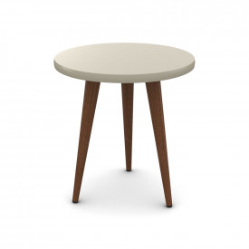 Mesa Lateral Legs Off White Pés Palito 44 Patrimar