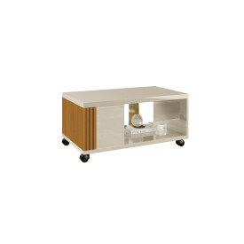 Mesa de Centro Prática Off White Cedro 17955 EDN