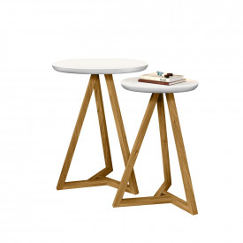 Mezanino Lateral Classic Tebarrot Branco Nature Sala