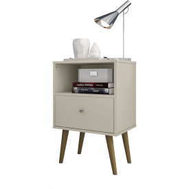 Modulo Mesa Cabeceira 450 2014 Bechara Off White 2075264 Quarto