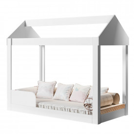 Mini Cama Montessoriana Dakota Branca Gabrielli Móveis