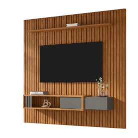 Painel Ripado 1.8 Nassau Nature Titanium Bechara