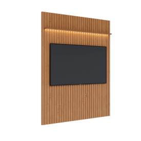 Painel Ripado Flow 1.8 Nature C Led e Suporte invisível 66781 Ofertamo