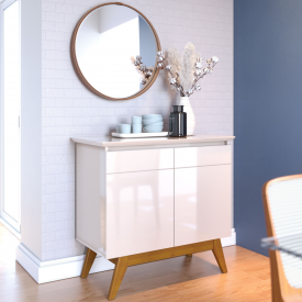 Buffet Classic 02 Portas Sem Espelho 64311 Off White - Imcal