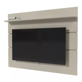 Painel Prism 1.8 TV até 60" Off White Patrimar Móveis