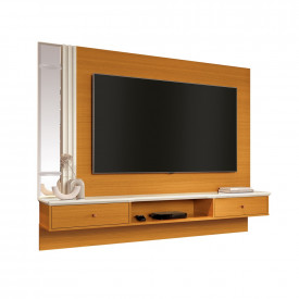 Painel Arezzo Espelho com Bisotê Cedro Off White 778195 EDN