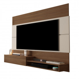 Painel Dubai com Prateleiras Freijo Off White 179551 Giga Moveis