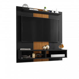 Painel Gama Preto Fosco Ripado TV 47 2075822 Bechara FORA DE LINHA