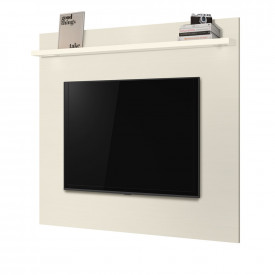 Painel Luna 1,8 c Prateleira Tebarrot Branco Sala  