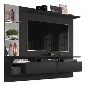 Painel Intense Para TV até 55'' Preto Fosco 903363 Lukaliam