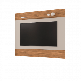 Painel Para Tv MDP Quasar 1.58 até 60 Off White Noce Casa D Móveis