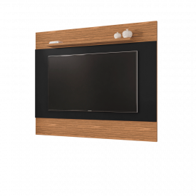 Painel Para Tv MDP Quasar 1.58 até 60 Preto Noce Casa D Móveis