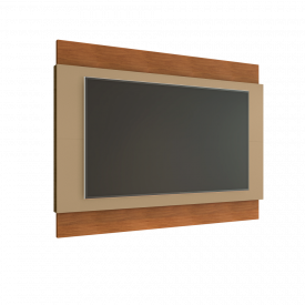 Painel Para Tv Expand 1.8 Champagne Cedro Casa D Móveis Sala 