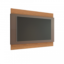 Painel Para Tv 1.8 Cinza Perola Noce Casa D Móveis Sala 