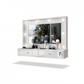 Penteadeira Camarim Amélie Branca 14304 Suspensa EDN 