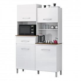Kit Armario Cozinha Perola 1200mm Branco Vitamov FORA DE LINHA