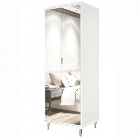 Sapateira Prada Imcal 8829 2 Portas Branco Com Espelho 