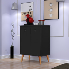 Buffet Dream Classic 02 Portas - Preto Jalmac