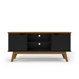 Rack Prism 1.4 Preto Cumaru Patrimar Móveis Sala 