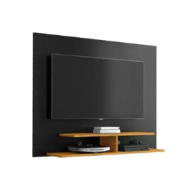 Painel Veneza Ej Móveis Preto Nature  Para TV 50" Ej Móveis
