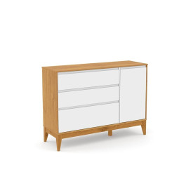 20570 COMODA NATURE CLEAN SM LAQUEADO FREIJO/BCO SOFT/ECO WOOD