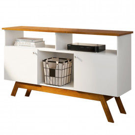 Rack Amsterdã II Tebarrot Branco Nature Sala