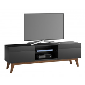 Rack Classic Imcal Com 2 Gavetas 1.8 Preto Fosco - 11847 FORA DE LINHA