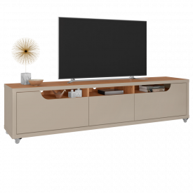 Rack Jersey 2.2 3 Gavetas Off White Noce Casa D Móveis Sala