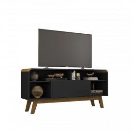 Rack Lazuli 1 Porta Preto Fosco 2075690 Bechara 