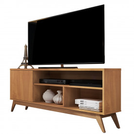 Rack Retro 1,36 Malbec Wood com Porta Nature 147541 Giga Moveis FORA DE LINHA