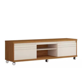 Rack Mirage Off Whitte Freijo 2 Portas Giga Moveis