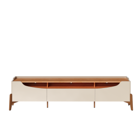 Rack Para TV Studio 2.2 C/2 Portas MDF 12280 Off White Nature Imcal