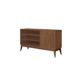 Rack Vinci 1 Porta Naturale 746155 com Prateleiras EDN