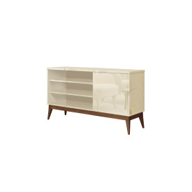 Rack Vinci 1 Porta Off White Prateleira 741155 EDN 