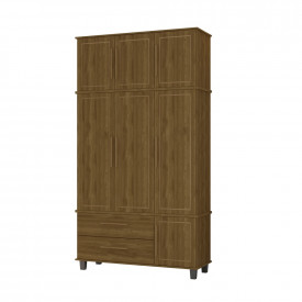 Roupeiro House Triplex 3 Portas Imbuia 07940IF Fabrimóveis