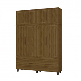 Roupeiro House Triplex 4 Portas Imbuia 07930IF Fabrimóveis